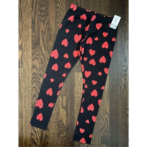 NEW Carters Kids Girls 10/12 Smiling Heart Leggings BUY 2 GET 1 FREE - Picture 1 of 2